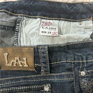 L.A. Idol Women's Boot Cut Jeans - Deep Indigo